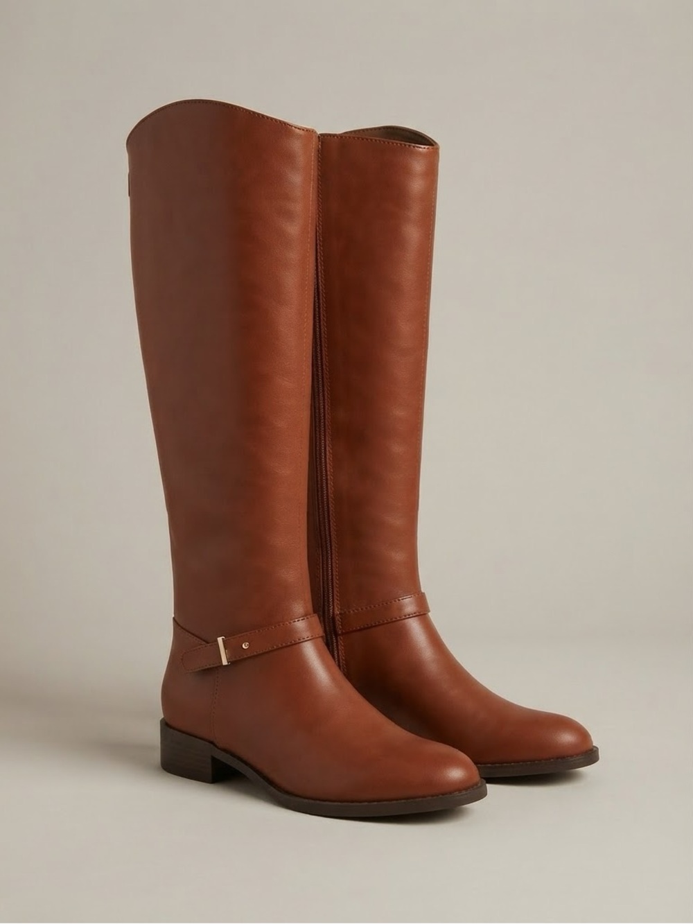 🖤🖤 On 34th Women's Firesse Regular-Calf Riding Boots - Cognac LE